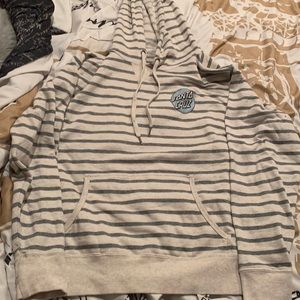 santa cruz striped hoodie
